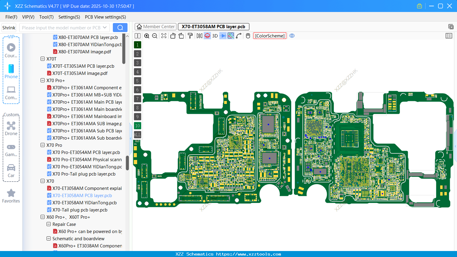 VIVO X70-ET3058AM PCB Layer